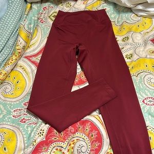 Oner Active Women's Burgundy High-Waist Leggings